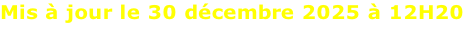 Mis à jour le 30 décembre 2025 à 12H20