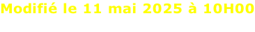 Modifié le 11 mai 2025 à 10H00